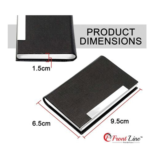 Steel Chrome Finish Metal card holder