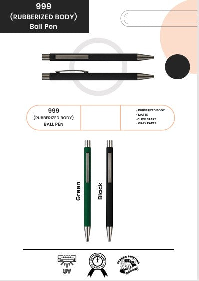 Rubberized body Ball pen