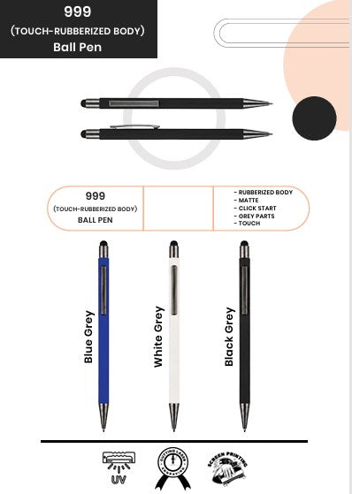 STYLUS RUBBERIZED BODY PEN